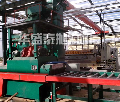石材拋丸機(jī)客戶現(xiàn)場