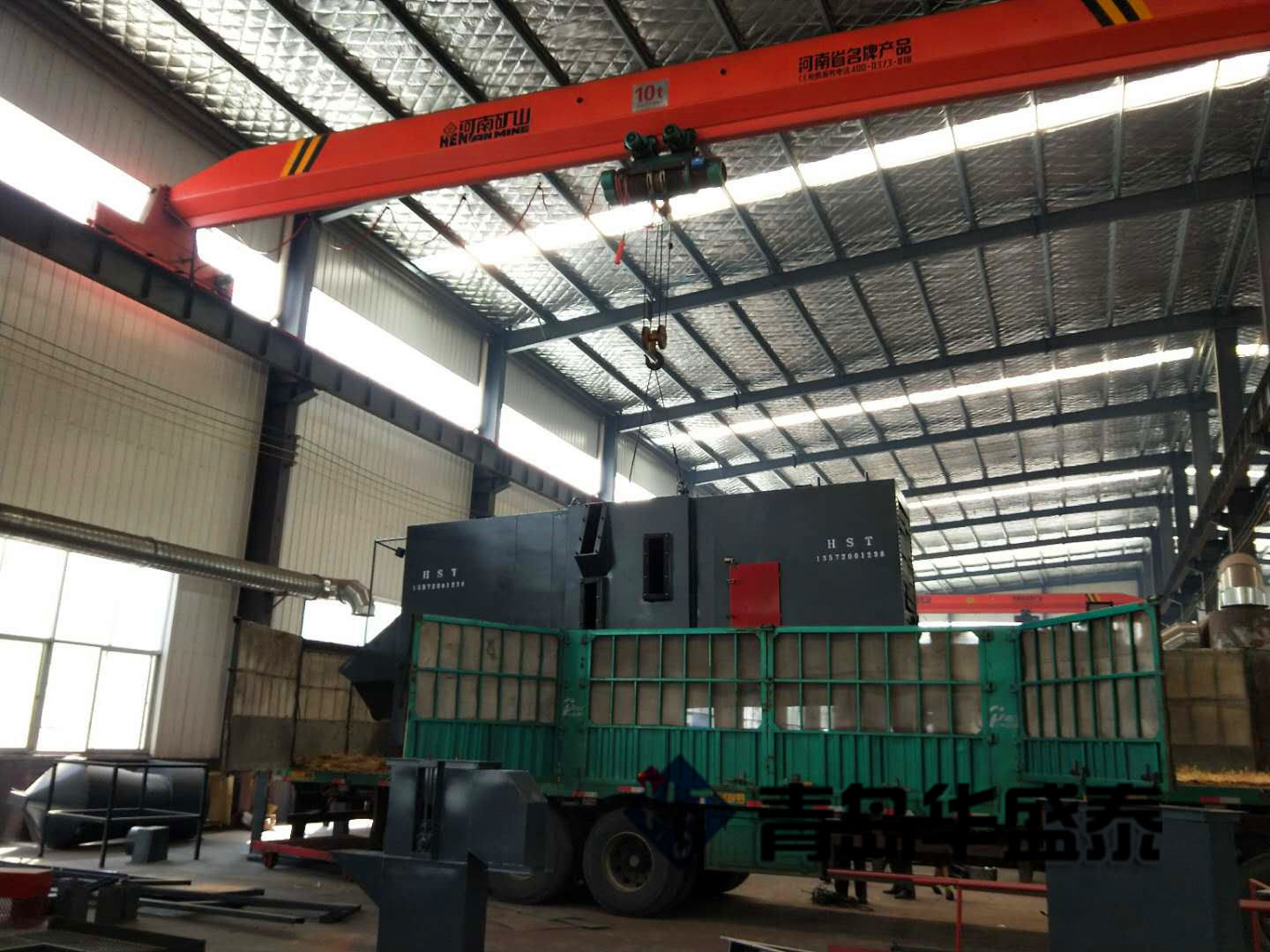 發(fā)往陜西榆林6910軌道通過式拋丸機發(fā)貨現(xiàn)場