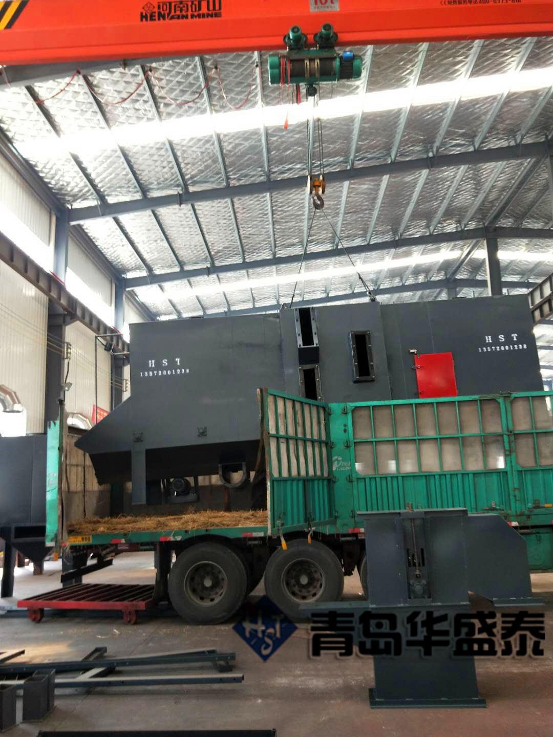 發(fā)往陜西榆林6910軌道通過式拋丸機發(fā)貨現(xiàn)場