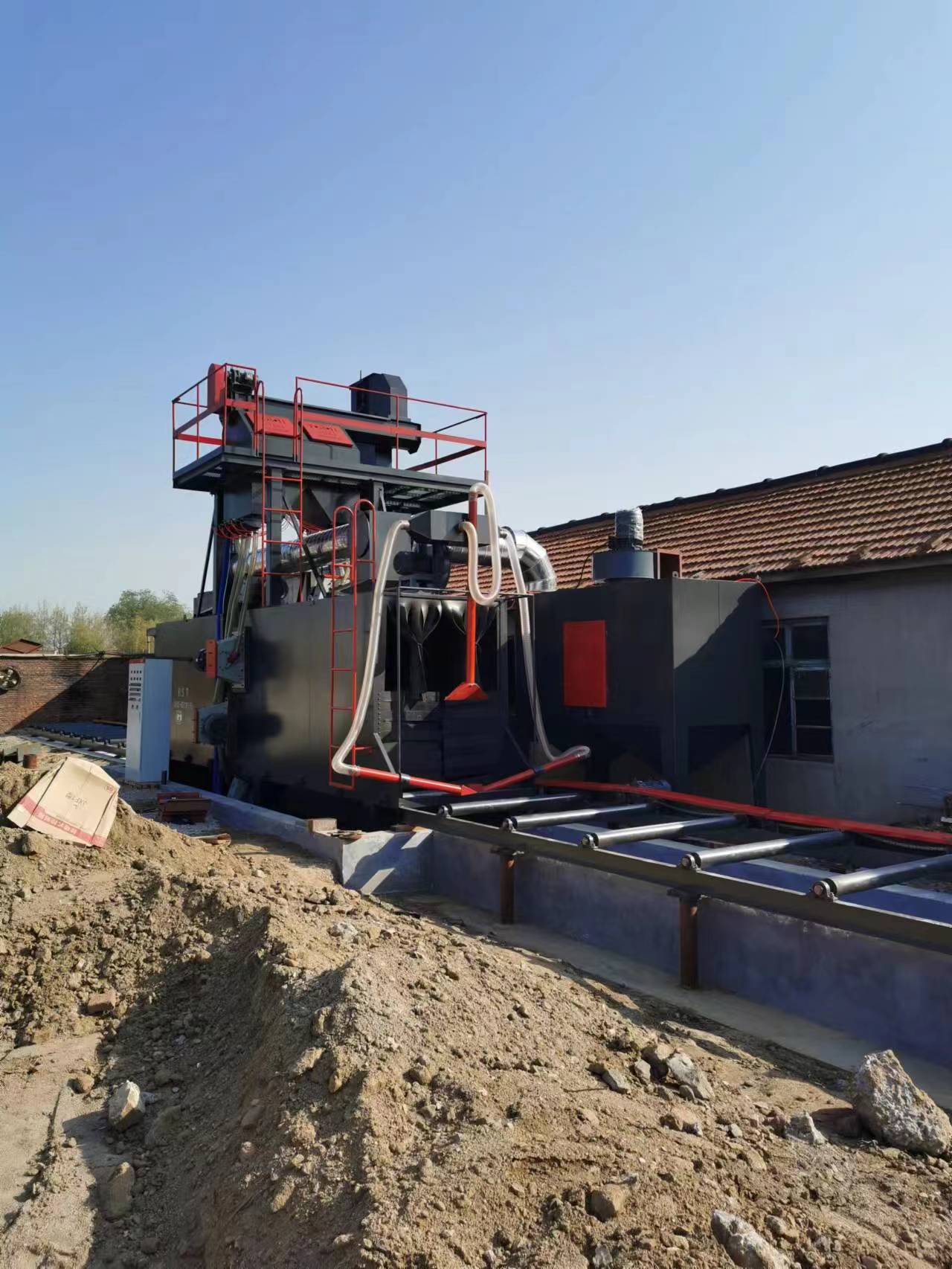 拋丸機供丸閥_閥門清理拋丸機圖片_閥門拋丸清理機