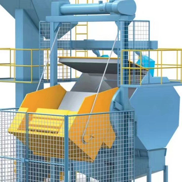 吊鉤式拋丸除銹機_除銹機安裝視頻_吊掛式拋除銹機