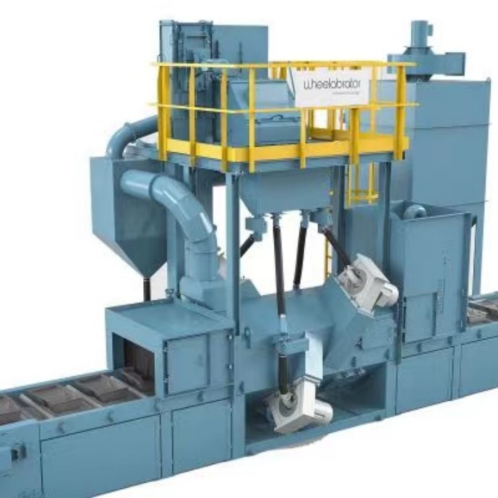 砂輪除銹機_型鋼除銹砂機結構打孔圖片_重型鋼結構打砂除銹機