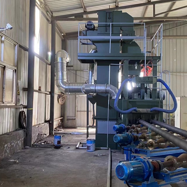 沙子除銹機_除銹打砂機設(shè)備_課桌椅打砂除銹機