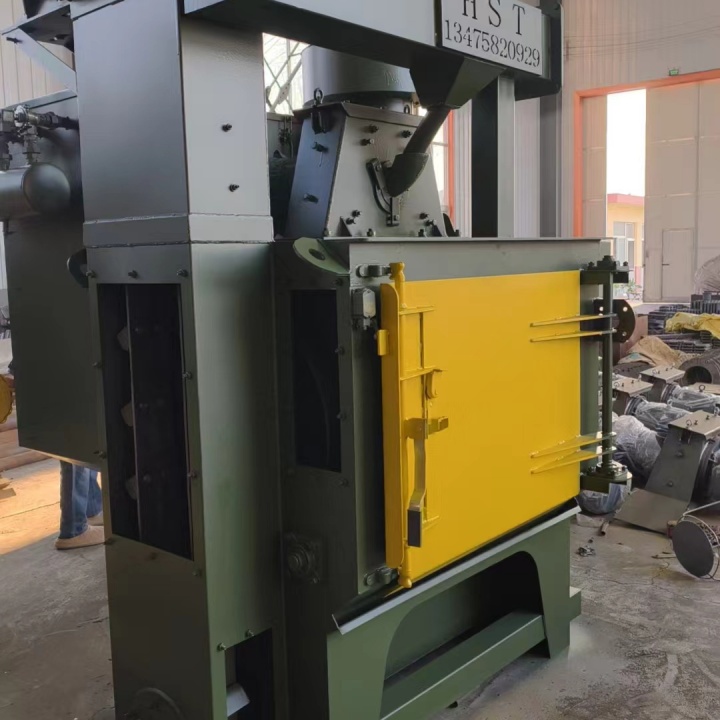 打鋼砂機(jī)器_圓鋼打砂清理機(jī)_砂輪機(jī)除塵